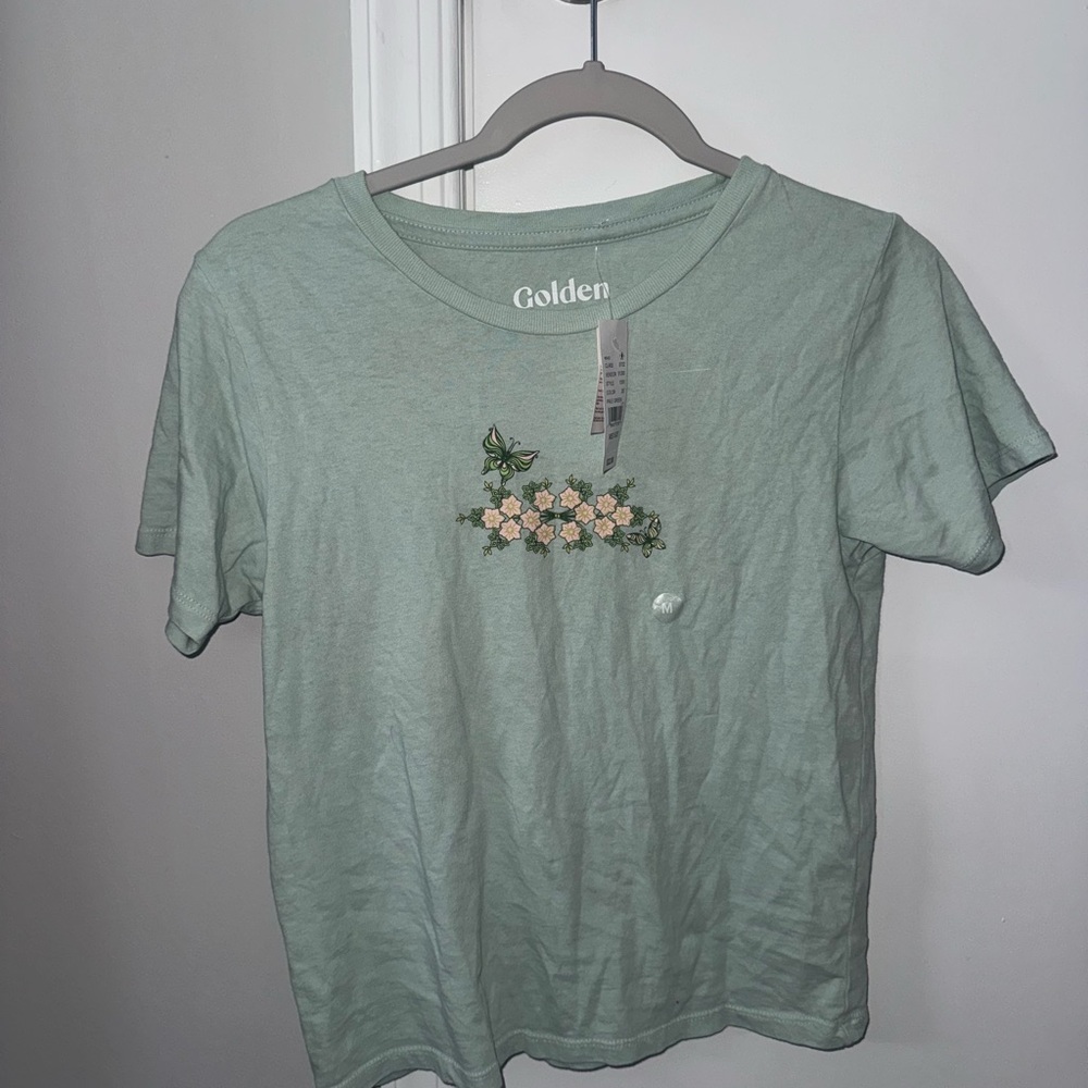 PacSun Mint Green Floral Graphic Tee